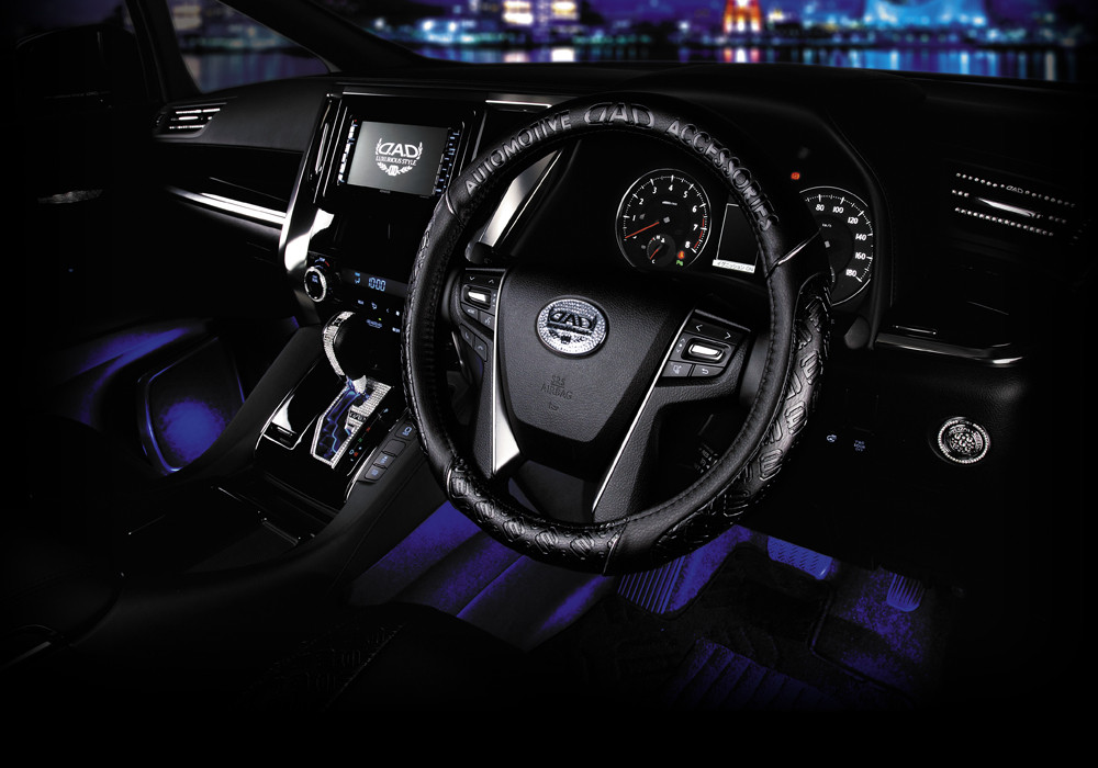 D.A.D ステアリングカバー　モノグラムレザー　